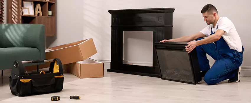 Old Rusted Metal Fireplace Repair And Replacement in Lawrenceville, GA